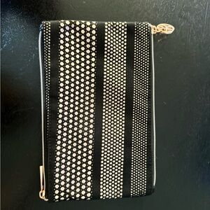 Sonia Kashuk Elegant Black and Silver Clutch